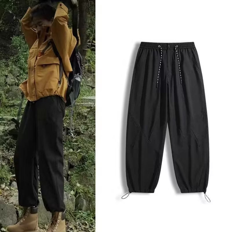 Casual Drawstring Cargo Pants
