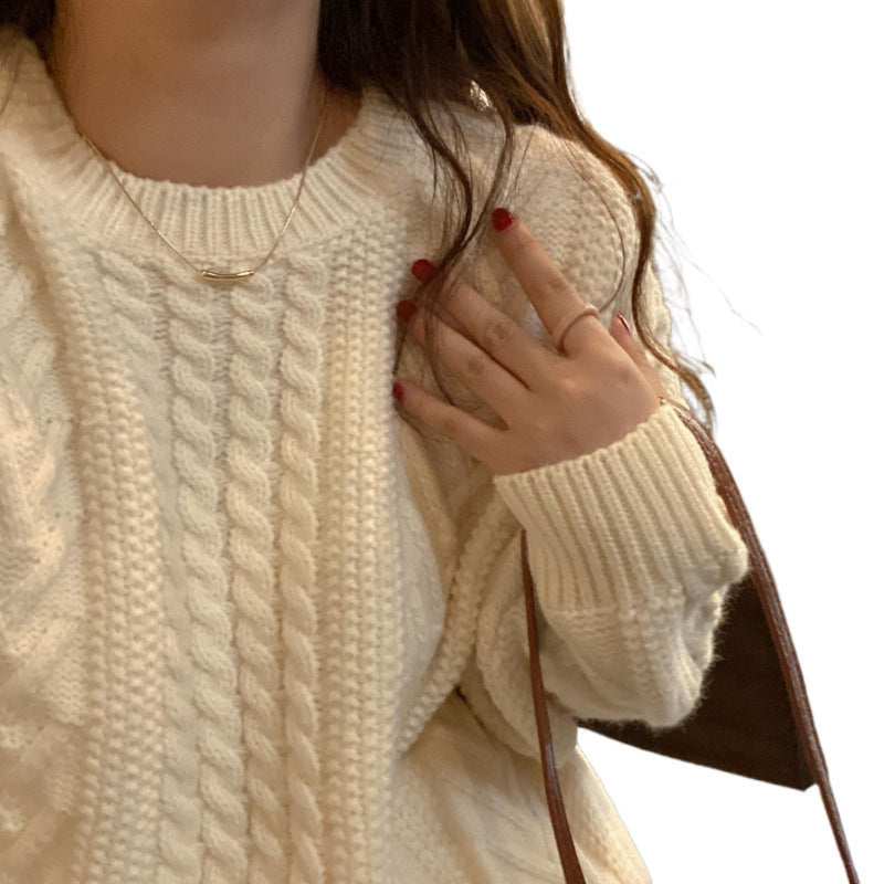 Women's Heavy Cable Knit Sweater