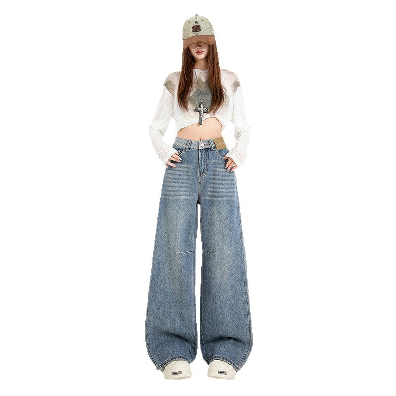 Women's High-Waist Wide-Leg Jeans