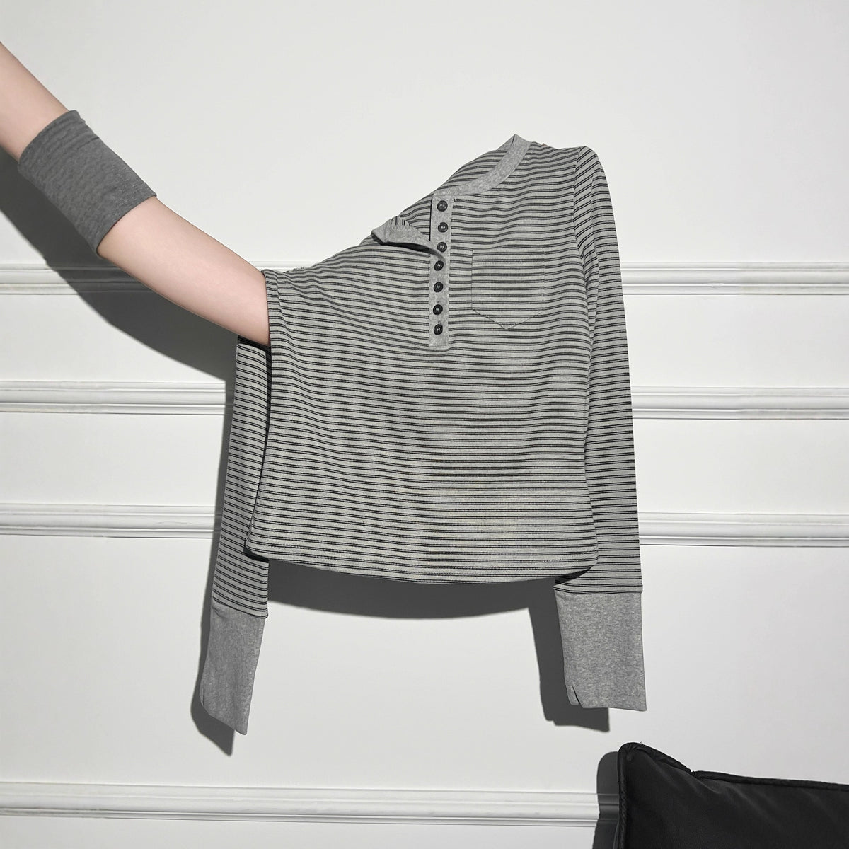 Women's Vintage Stripe Long-Sleeve Top