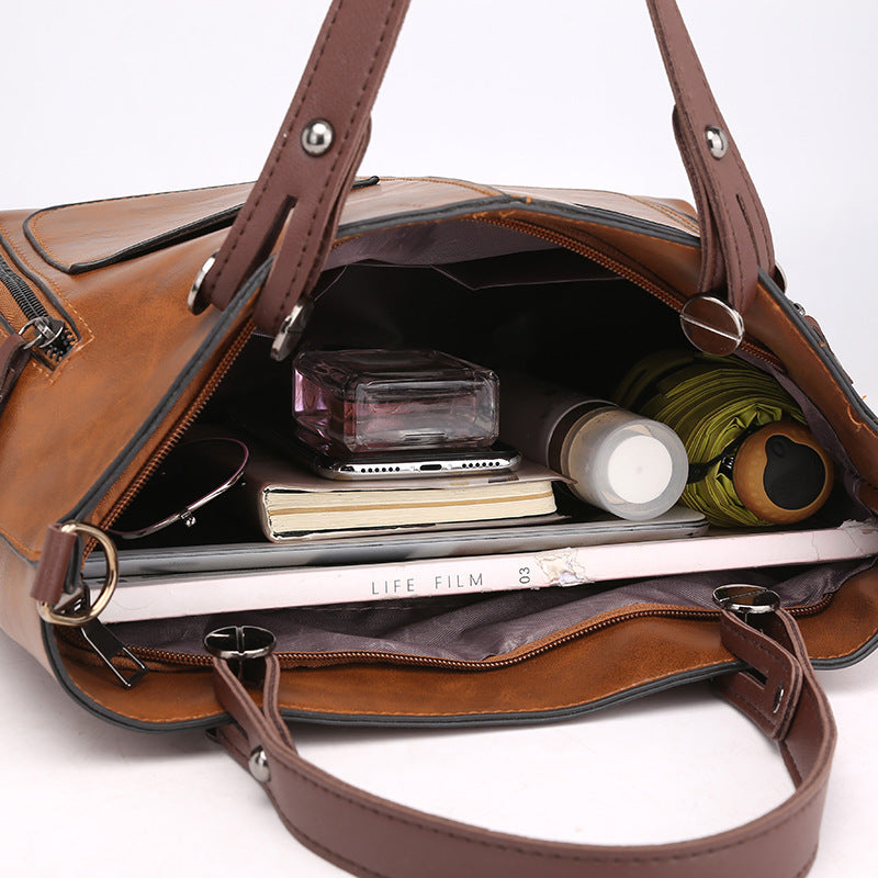 Women's Retro Shoulder Tote & Crossbody Bag