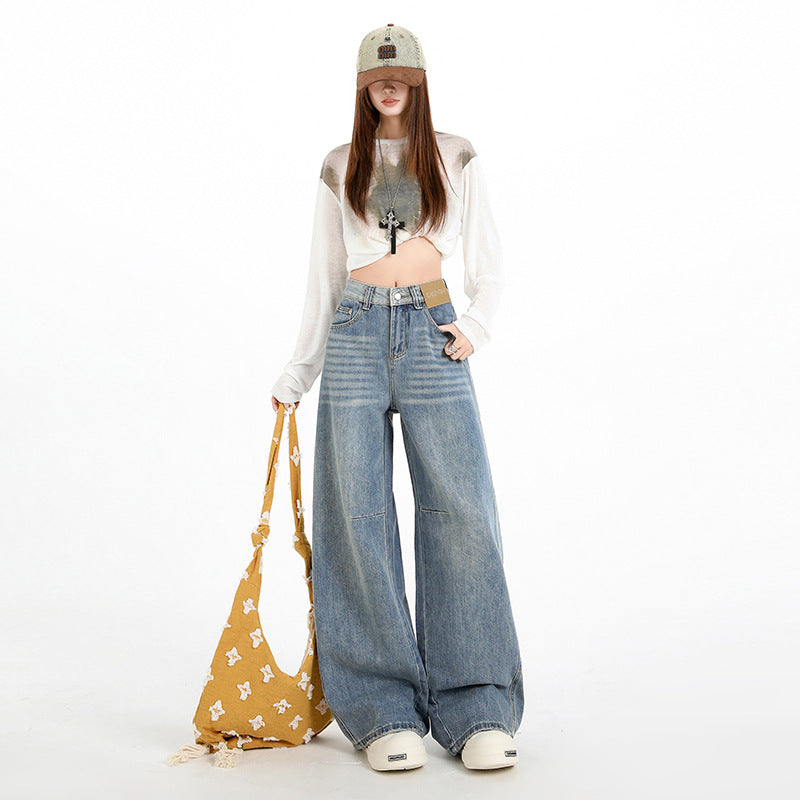 Women's High-Waist Wide-Leg Jeans
