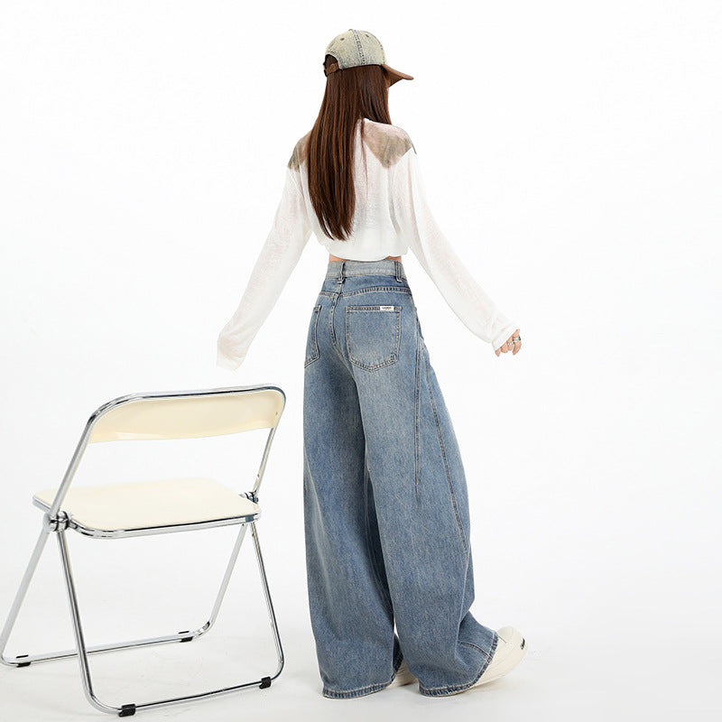 Women's High-Waist Wide-Leg Jeans