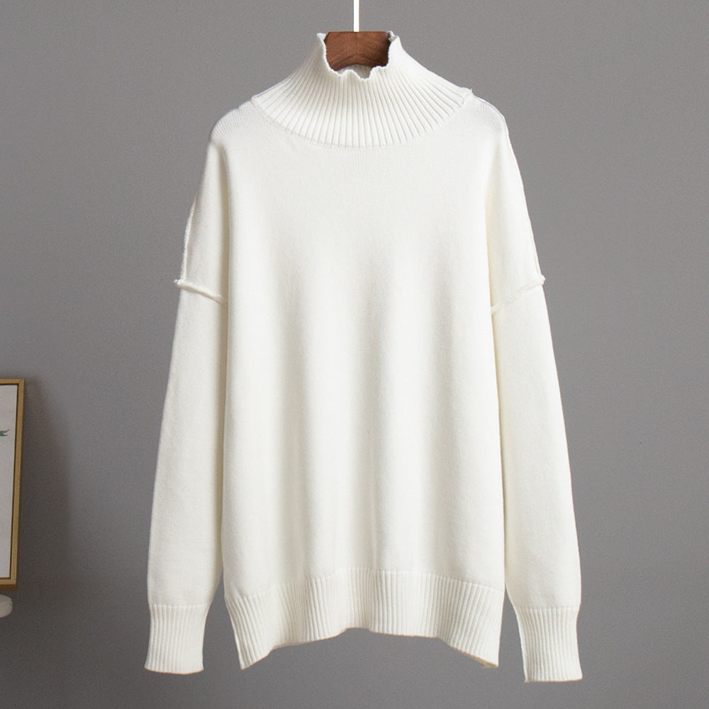 Women's Relaxed High- Neck Sweater