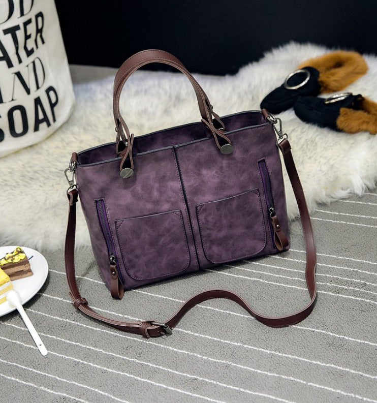 Women's Retro Shoulder Tote & Crossbody Bag