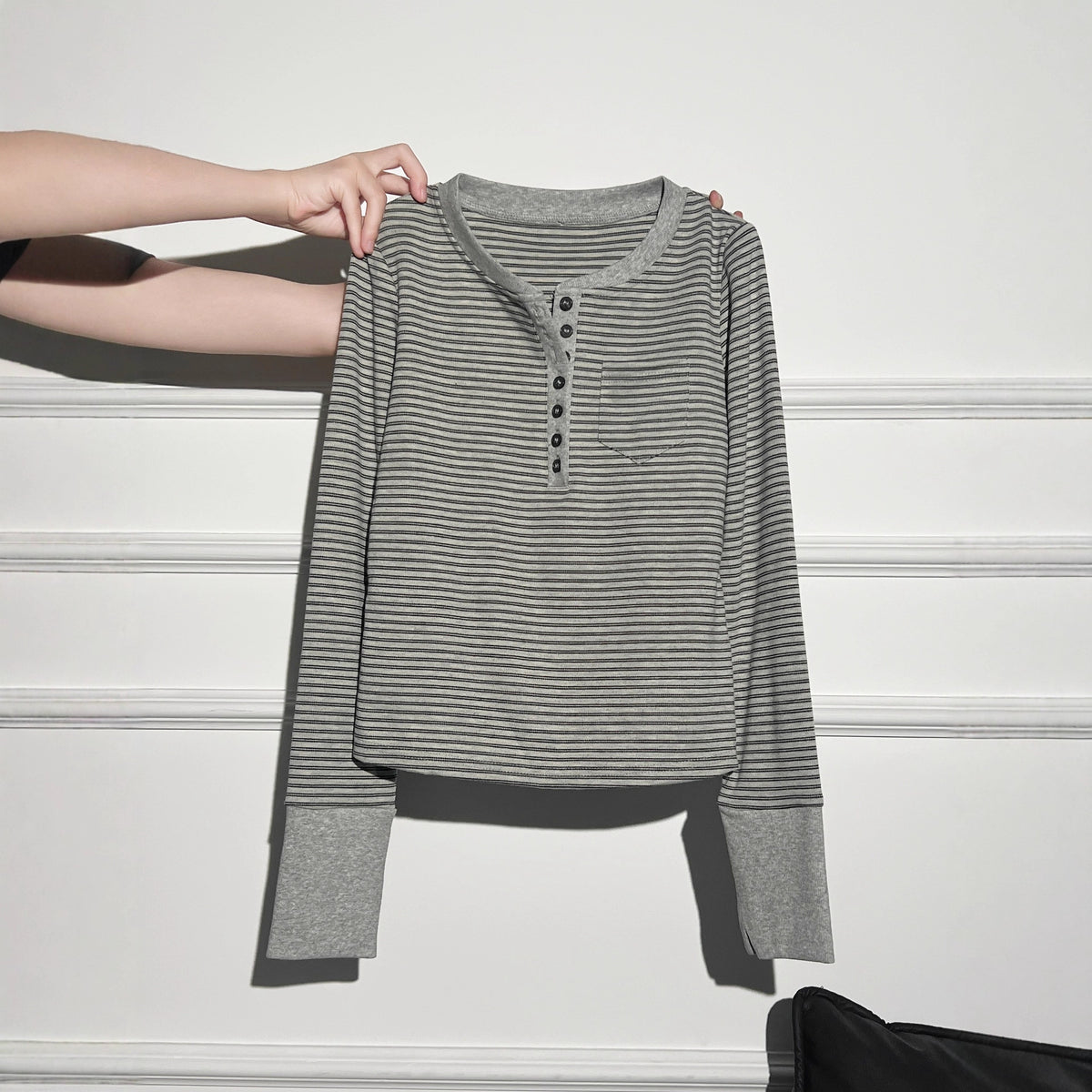 Women's Vintage Stripe Long-Sleeve Top