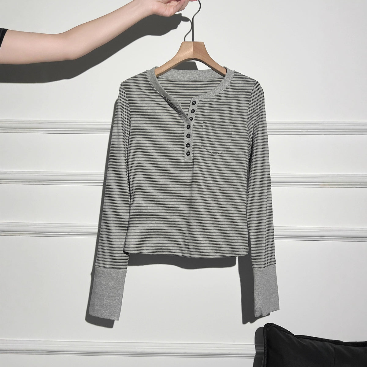 Women's Vintage Stripe Long-Sleeve Top