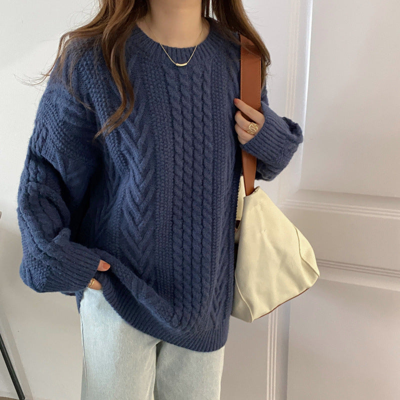 Women's Heavy Cable Knit Sweater